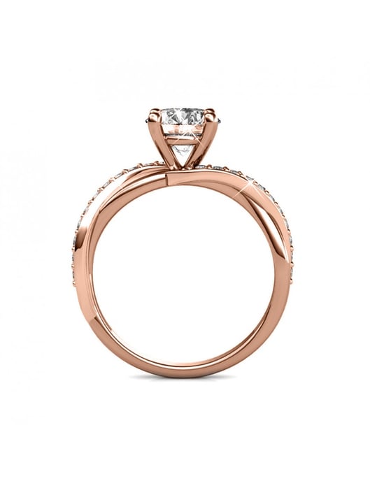 Eleanor Ring - Roségold und Kristall - Image 4