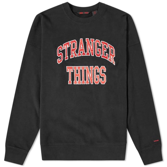 Levi’s® x Stranger Things Black 'Stranger Things' Oversized Sweatshirt - Image 1