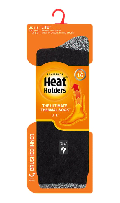 Heat Holders Lite - Isolierte Thermosocken für Damen | Mehrere Designs einschließlich Argyle Streifen Herzen Sterne | Warme Socken für Winter - Schwarz / Weiß H&T (Teneriffa) - Image 2