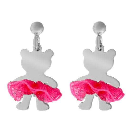 Orphelia 'Bear Bow' Kinder-Set aus 925er Sterlingsilber: Kettenanhänger + Ohrringe - Silber SET-7132 - Image 3