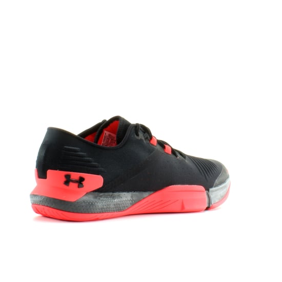 Under Armour Tribase Reign Black Textile Mens Lace Up Trainers 3021289 007
