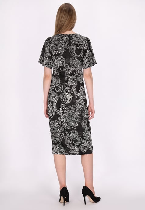 Dreimaster Kleid Damen Schwarz Weiss - Image 4
