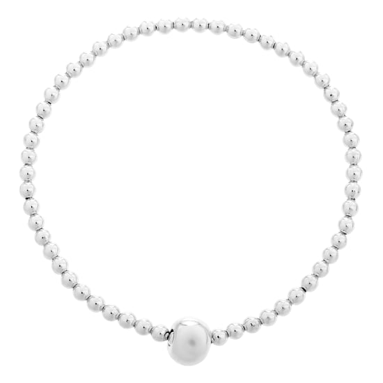 Orphelia 'Faye' Women's 925 Sterling Silver Set: Bracelet + Necklace - Silver SET-7157