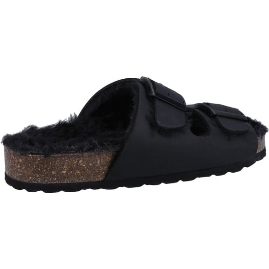Hush Puppies Jessie Leder Damen Schwarz Pantoffeln - Image 2