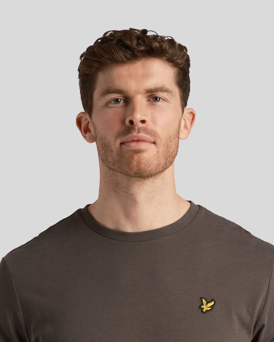 Herren-Lyle & Scott Chunky Slub T-Shirt in Grau - Image 4