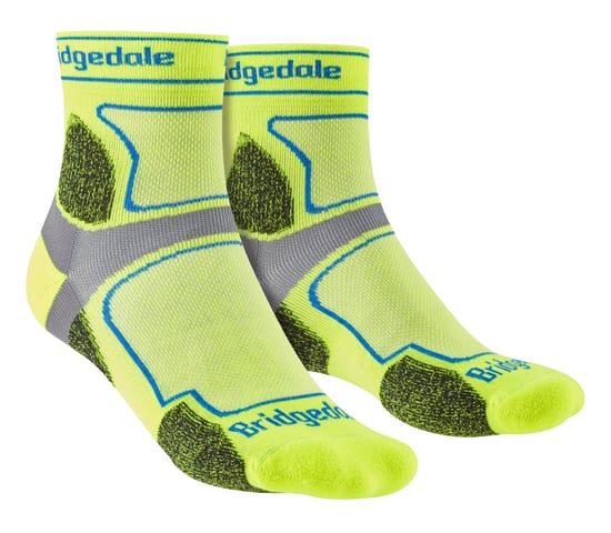 Bridgedale - Herren Trail Running Ultraleicht T2 Coolmax Sport 3/4 Crew Socken - gelb - Image 1