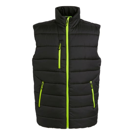 Regatta Mens Navigate Thermal Body Warmer (Black/Lime Green)