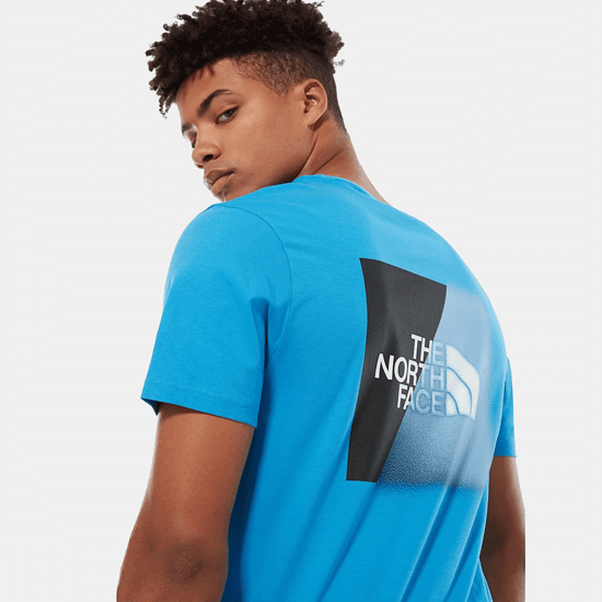 The North Face Bad Glasses T-shirt in Clear Lake Blue / TNF Black