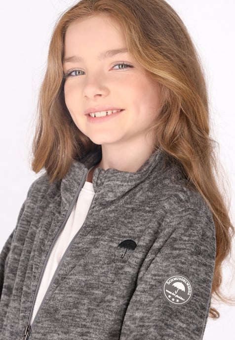 Schmuddelwedda Fleecejacke Mädchen (Kids) grau melange - Image 5