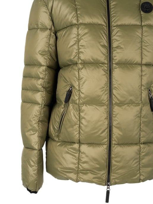 Plein Sport Small Circle Logo gesteppte grüne Jacke - Image 5