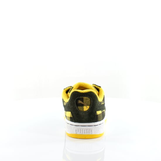 Puma Basket II Check Green Yellow Synthetic Mens Trainers 352299 02