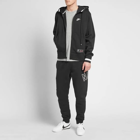 Nike Air Herren Zip durch Trainingsanzug Set voll in schwarz - Image 1