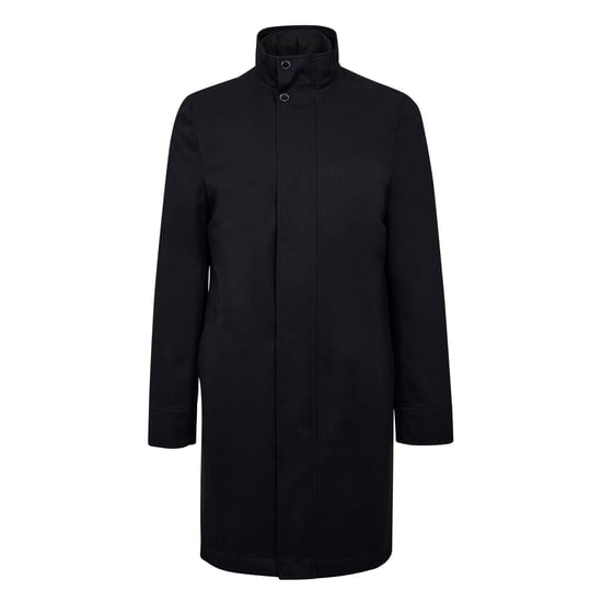 Herren Ted Baker Erolson Funnel Neck Mantel in Marineblau - Image 1