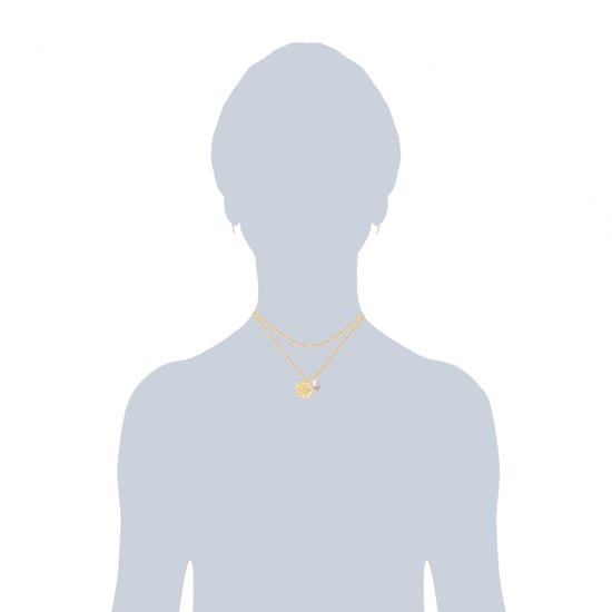 Necklace stainless steel yellow gold freshwater cultured pearl white Valero Pearls - Image 3