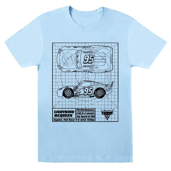 Disney - "Cars" T-Shirt für Damen (Babyblau) - Image 1