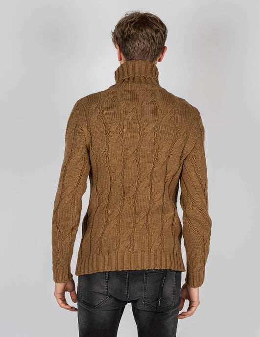Xagon Man Pullover Turtleneck Herren beige - Image 4