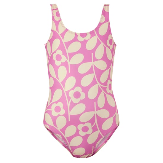 Regatta - "Orla Kiely" Badeanzug für Mädchen (Flieder/Cremefarbe) - Image 1
