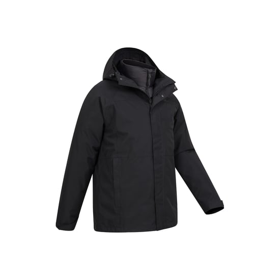Mountain Warehouse Herren Alaskan 3-in-1-wasserdichte Jacke (Schwarz) - Image 5