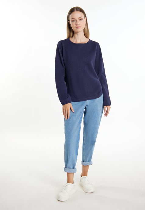Dreimaster Strickpullover Damen Marine - Image 2