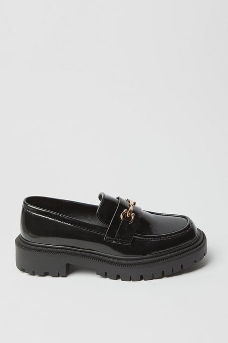 Faith: Nola Chunky Square Toe Penny Loafers - Image 2