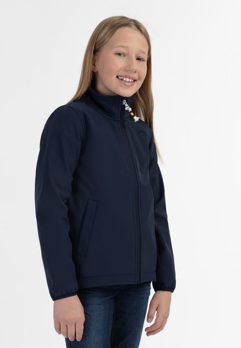 Schmuddelwedda Softshelljacke - recyceltes Material Mädchen Marine - Image 3
