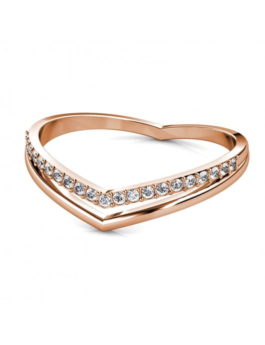 Tiryns Ring - Roségold und Kristall - Image 4