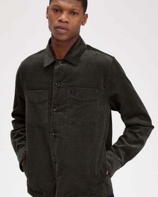 Fred Perry Herren Corduroy Überhemd - Image 3