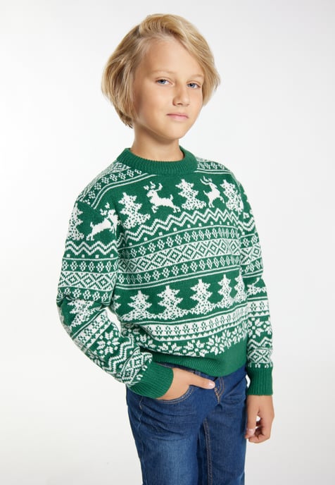 Mo Zur Seite fahren Jungen (Kinder) Grün Weiss - Image 3