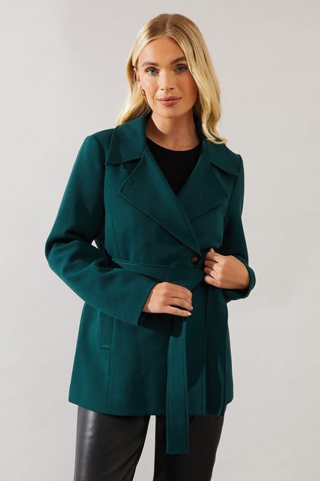 Wallis Berry Coat Womens Smart Jackets & Coats - Image 1