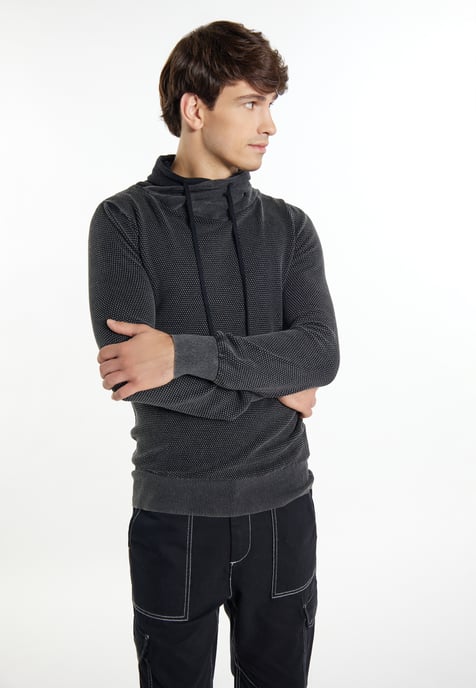 Mo Strick Pullover Herren Schwarz - Image 3