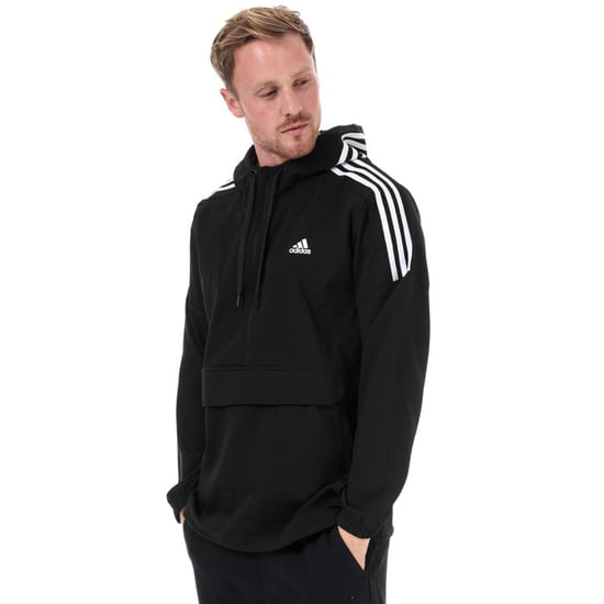 Anorak Sport ID Woven adidas Pour Homme en Noir et blanc - Image 1