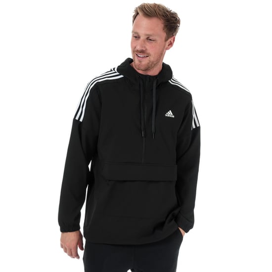 Anorak Sport ID Woven adidas Pour Homme en Noir et blanc - Image 4