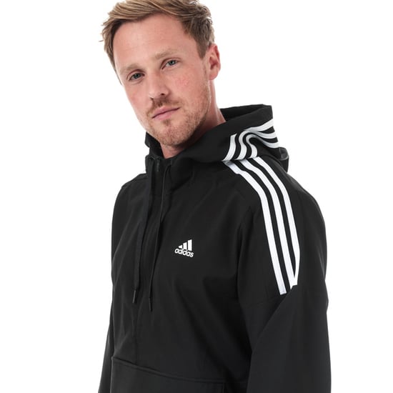 Anorak Sport ID Woven adidas Pour Homme en Noir et blanc - Image 5