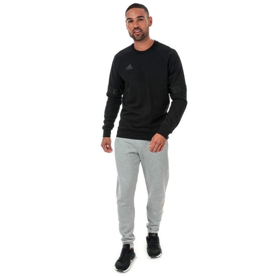Men's adidas Originals TAN Heavy Crew Sweatshirt in Black