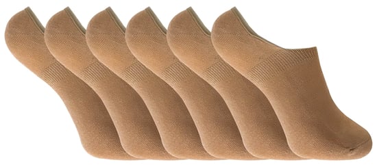 6er Pack Damen Bambus Liner Knöchelsocken mit Grip - Image 1