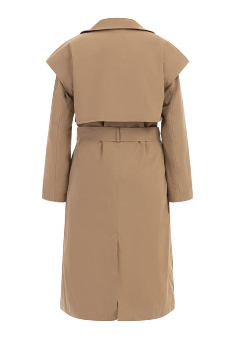 Dreimaster Trenchcoat Damen dunkelbeige - Image 4