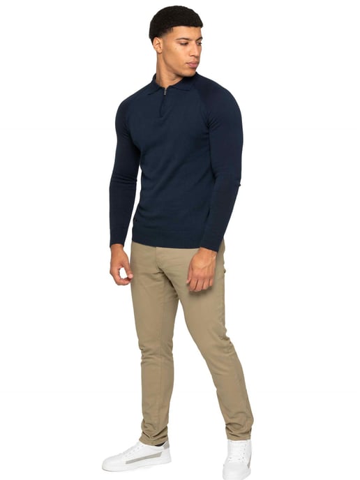 Enzo Milano | Herren Polo-Pullover mit halbem Reißverschluss - Image 5