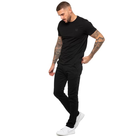 Enzo | Herren T-Shirt mit Rundhalsausschnitt - Schwarz - Image 6
