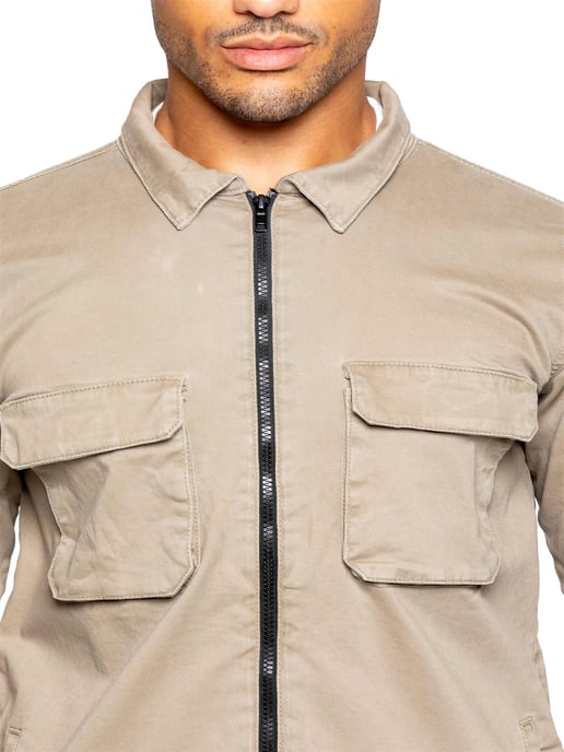 Enzo | Herren Cargo-Trainingsanzug mit Shorts Set - Beige - Image 4