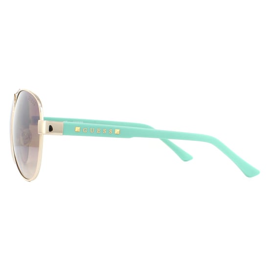 Guess Sunglasses GU7325 GLD-34F Gold Aqua Brown Gradient