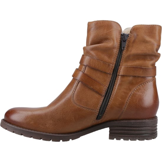 Hush Puppies Piper Leder Damen Tan Stiefel - Image 5