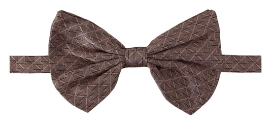 Dolce & Gabbana Graue Fantasieprint Verstellbare Nacken Papillon Schleife Herren Krawatte - Image 1