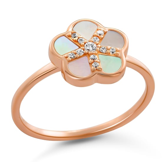 Orphelia 'Daisy' Women's 925 Sterling Silver Ring - Rose ZR-7585/RG