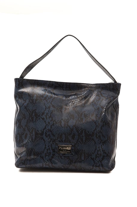 Pompei Donatella Blue en cuir d'épaule pour femmes - Image 1