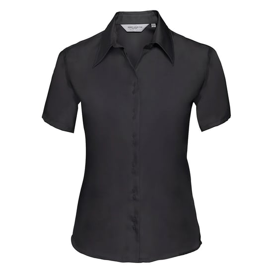 Russell Collection - "Ultimate" Hemd für Damen kurzärmlig (Schwarz) - Image 1