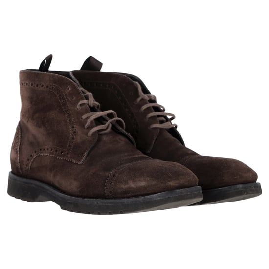 Tom Ford Laser Cut Schnürstiefeletten aus braunem Wildleder - Image 2