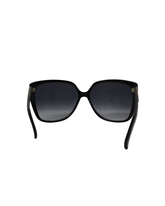 Gucci Klassische Quadratische Sonnenbrille aus schwarzem Acetat - Image 4