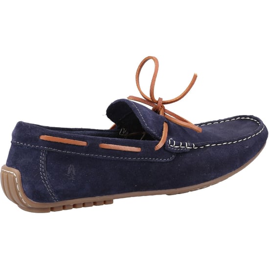 Hush Puppies Reuben Wildleder Herren Marine Bootsschuhe - Image 2