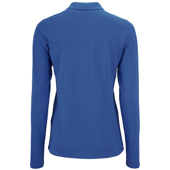 SOLS Womens/Ladies Perfect Long Sleeve Pique Polo Shirt (Königsblau) - Image 2