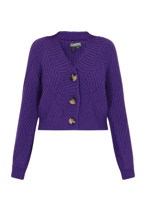 Dreimaster Cardigan Damen Violett - Image 1